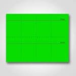 BLANK PERFORATED Green Sign Cards 3" x 3" - 400/pkg