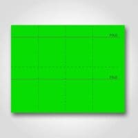 BLANK PERFORATED Green Sign Cards 3" x 3" - 400/pkg