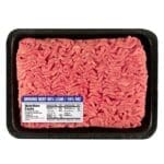 Nutritional Ground Beef 85/15 Label in use on package of ground beef