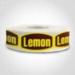 lemon label on roll of sticker