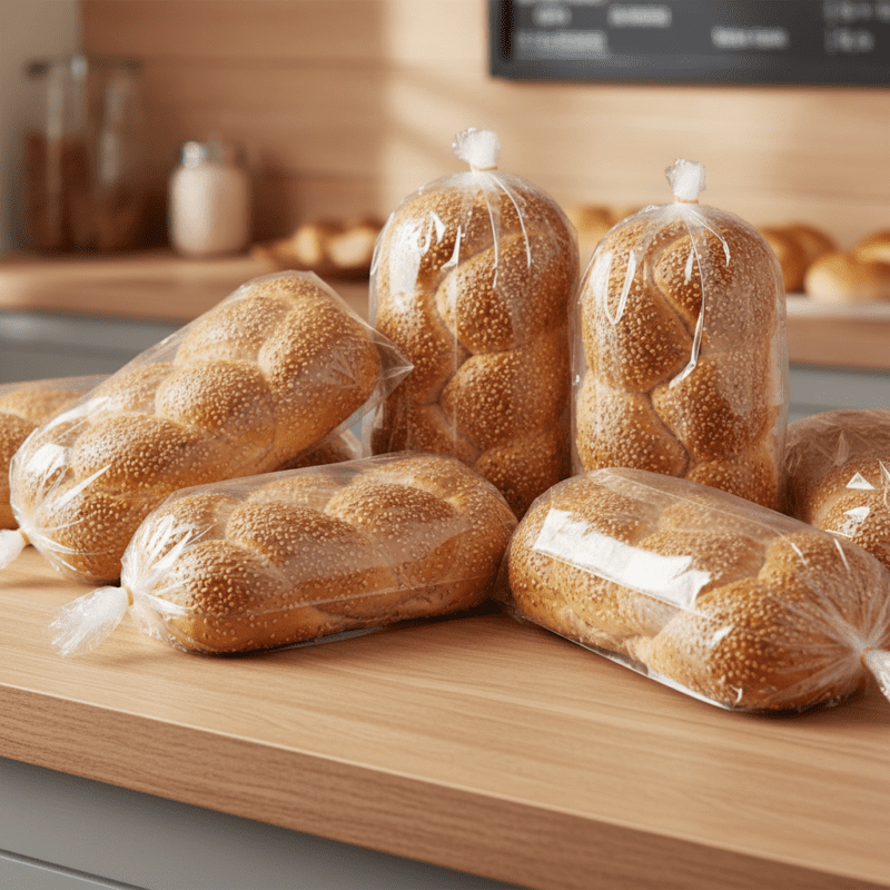 100732-Plastic-Bread-Bags-6x3x12 Plastic Bread Bags-6" x 3" x 12"