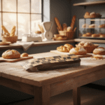 Garlic Foil Bread Bag on table