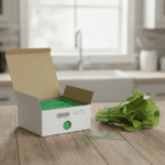green twist ties used on lettuce