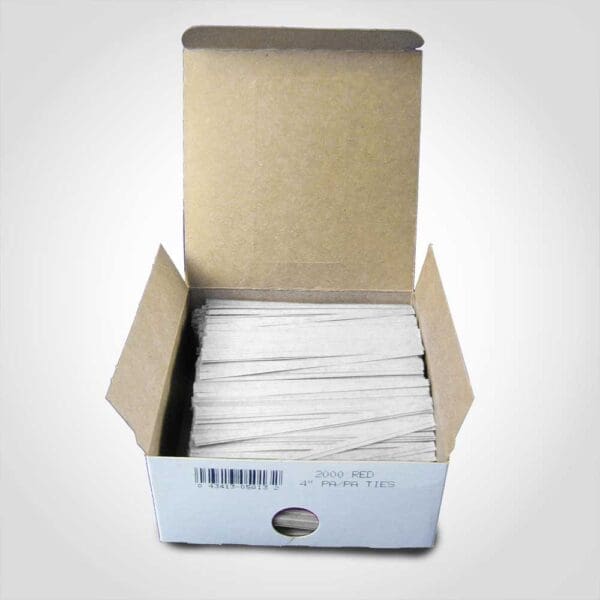 White Twist Ties 2000 Pack