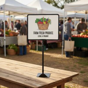 Sign Frame with Adjustable Stand Black 11″ x 14″