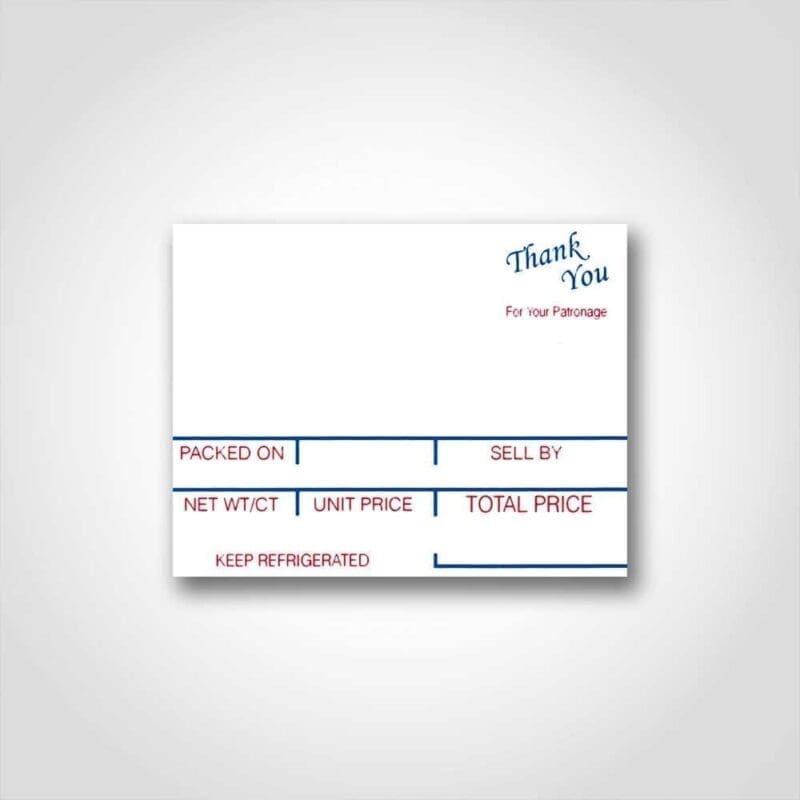250014 Hobart SP80/1500 Style J Scale Label