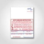 Hobart sp80 style k safe handling Scale Label