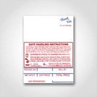 Hobart sp80 style k safe handling Scale Label