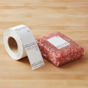 Hobart SP80 Style K with out Safe Handling Scale Label Stickers packed 16 rolls per case each roll has 750 labels