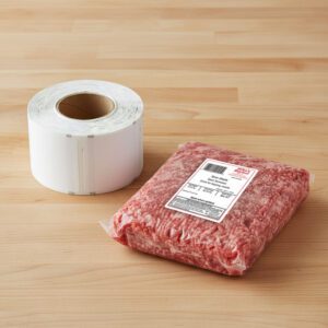 Hobart Ultima 3 in. with Tamper X Scale Label packed 5 rolls with each roll having 2800 labels