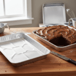 Quarter Sheet Cake Foil Pan with brownies