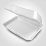 Styrofoam Container with hinged lid
