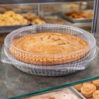 9 inch Pie Clamshell with pie inside