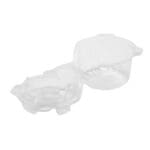 Single Serve Cupcake Container open to show hinge