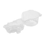 Single Serve Cupcake Container open to show hinge