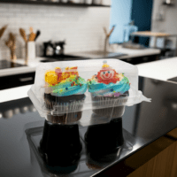 2 Count Cupcake Takeout Containers - 100/case