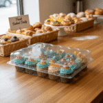 4 Count Cupcake Takeout Bakery Container