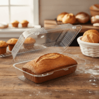 Loaf Clamshell Featuring a barlock 60oz rectangular footprint - 500/case