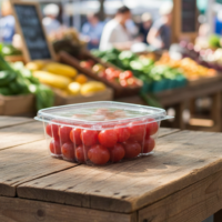 12 oz. Clamshell with Flat Lid - 200/case