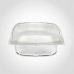 48 oz. Clear Hinged Lid Deli Container – Recyclable & Convenient for Cold Foods