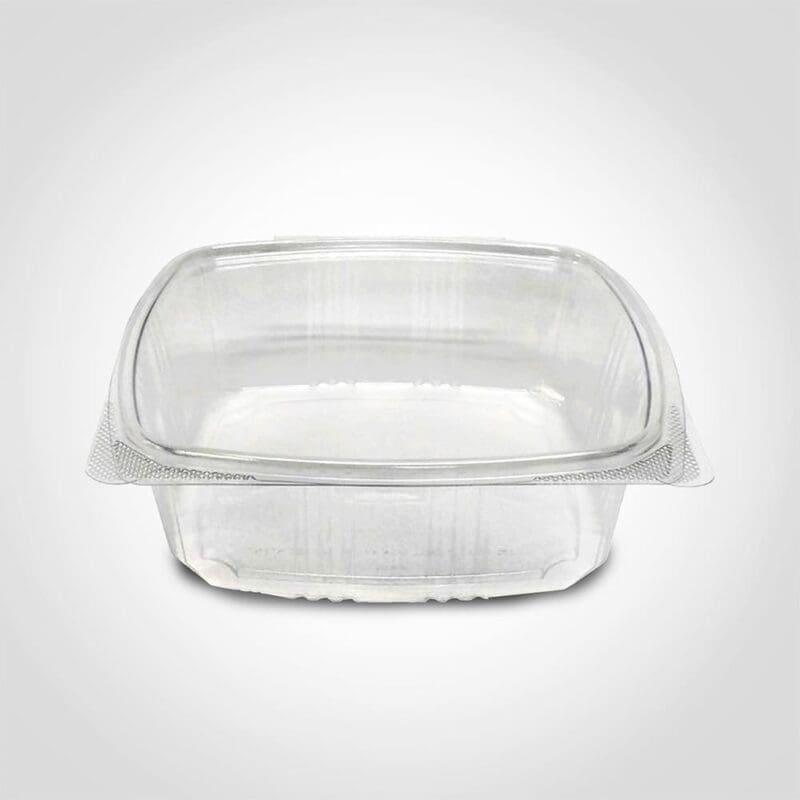 48 oz. Clear Hinged Lid Deli Container – Recyclable & Convenient for Cold Foods