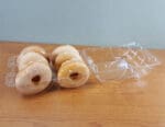 Takeout Donut Container open showing 6 donut inside