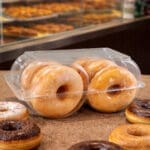 Takeout Donut Container on Countertop