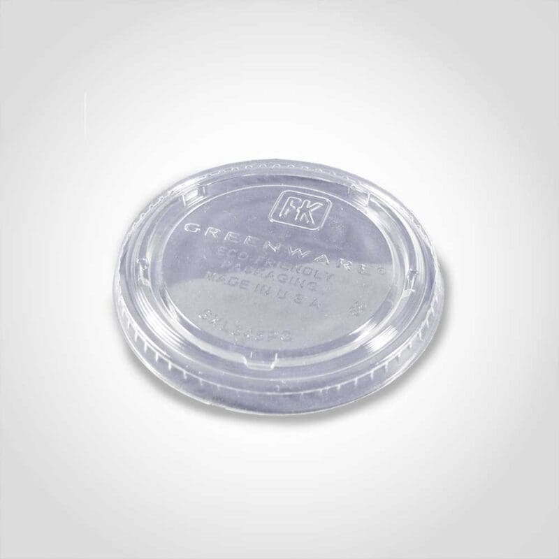 No Slot Flat Lid for 9, 12 or 20 oz. PLA cups