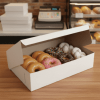 Donut Box Tuck-Top white