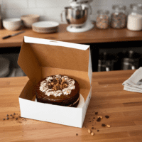 10" White Cake Box - 100/case