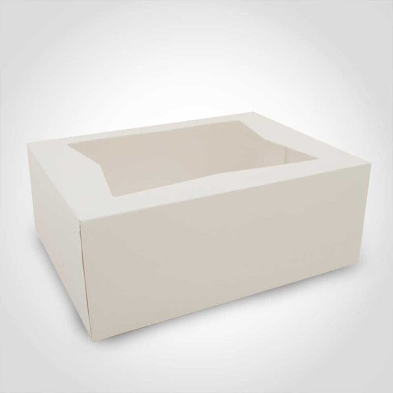 360173 Donut Box with Window 10.25 x 8 x 4 inch - 200 Pack