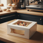 9 inch Cake Box with Window white