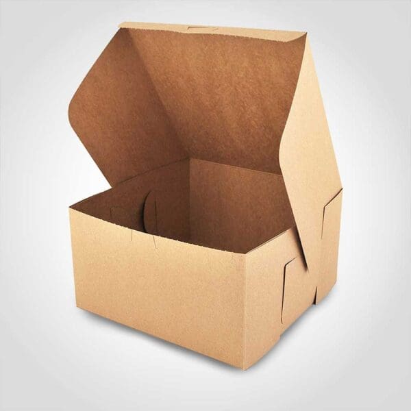 Cake Box 10 inch Kraft Color 100 Pack