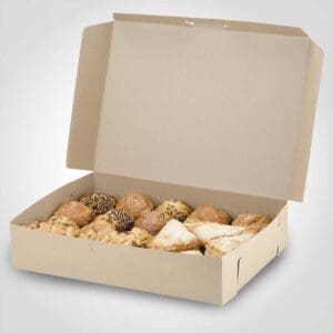 Half Sheet Cake Box Kraft Color 19 x 14 x 4 inch 50 Pack