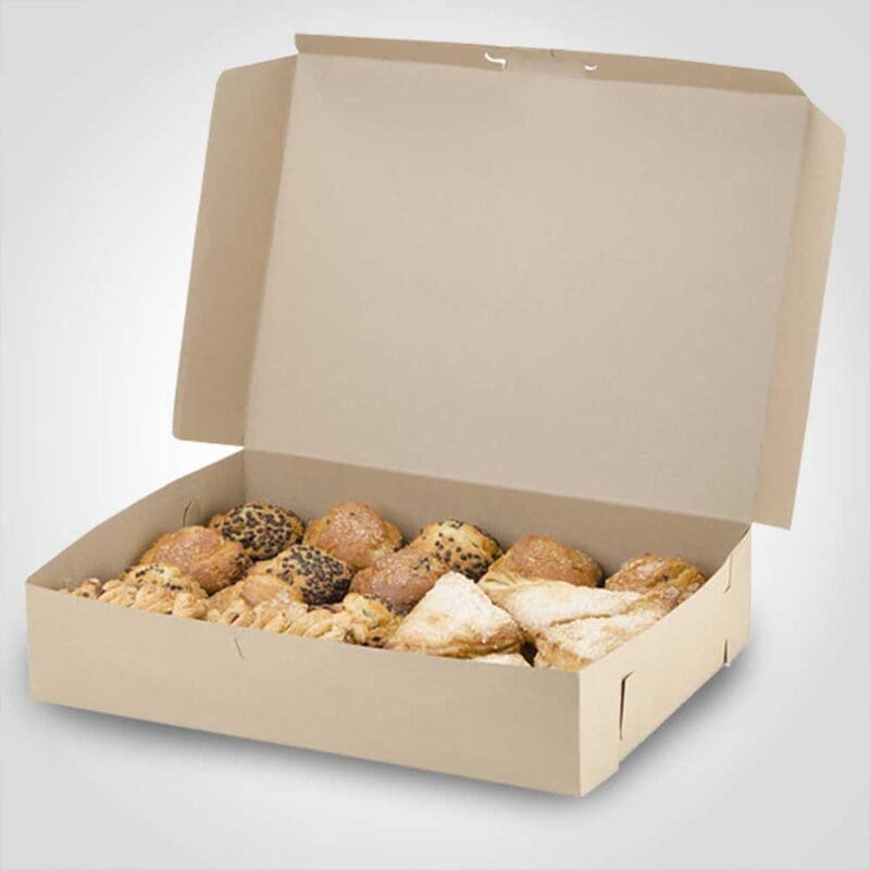 Half Sheet Cake Box Kraft Color 19 x 14 x 4 inch 50 Pack