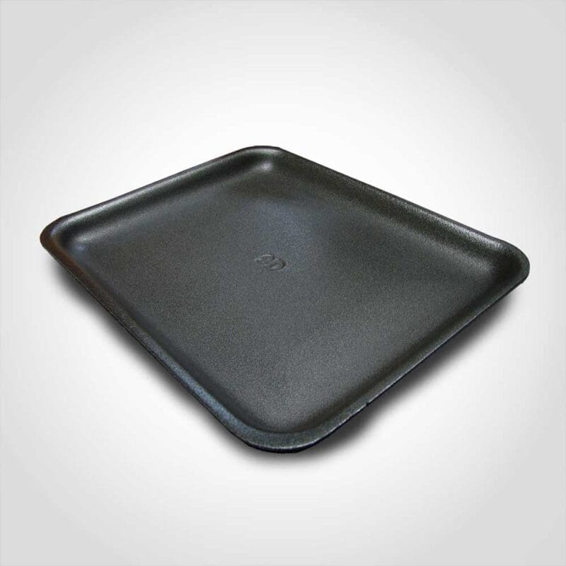 370080 8P Black Foam Tray 10.875 x 8.625 x 0.81 inches