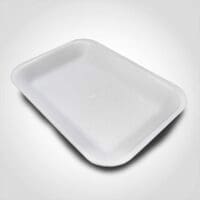 2 White Foam Tray 8.25 x 5.75 x 0.875 inches