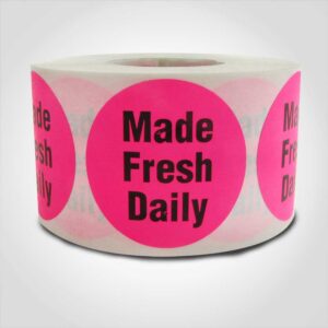 Made Fresh Daily Label 1 roll of 500 stickers