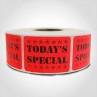 Todays Special Label 1 roll of 1000 stickers