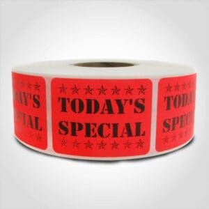 Todays Special Label 1 roll of 1000 stickers