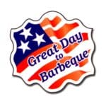 Great Day to Barbeque Flag Label