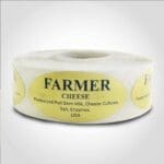 Farmer Cheese Label 1 roll of 500 stickers