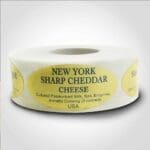 New York Cheddar Label 1 roll of 500 stickers
