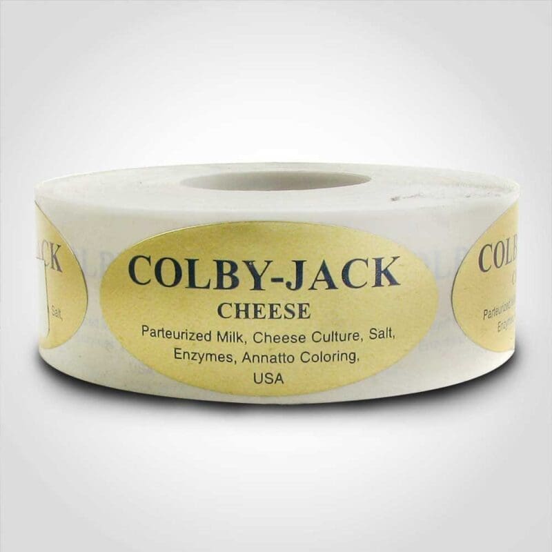 500279-1 Colby Jack Label 1 roll of 500 stickers