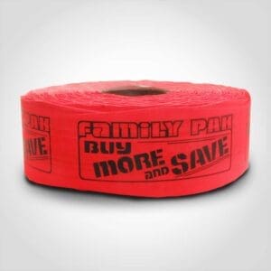 Family Pack-Buy More and Save Label