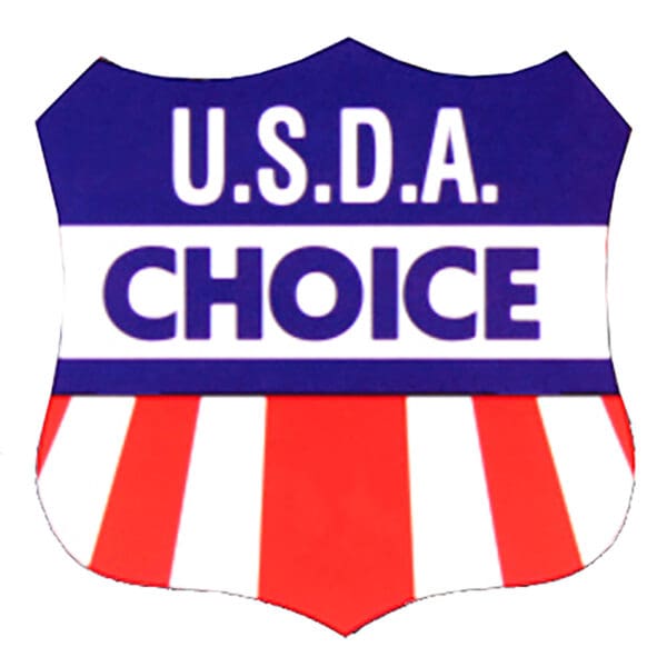 USDA Choice Badge Label for Butcher Meat