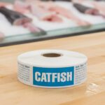 catfish label on a rectangle label with the text Catfish on the label