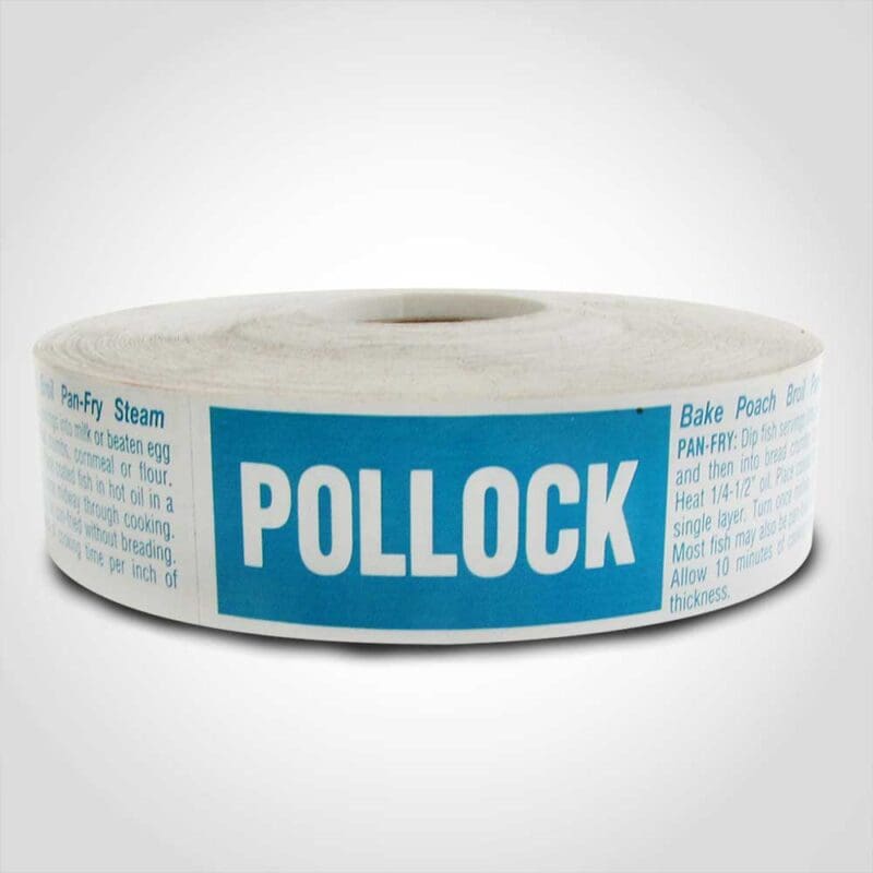 500514-1 Pollock Label 1 roll of 500 stickers
