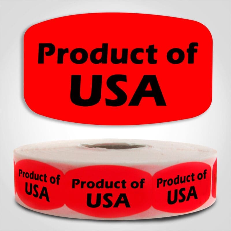 500547 Product of the USA Label