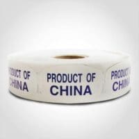 Product of China Label 1 roll of 1000 stickers
